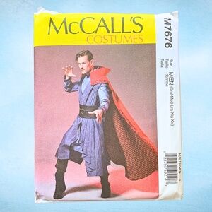 NEW McCalls M7676 Men's Wheel of Time Wizard Costume Sewing Pattern UNOPENED